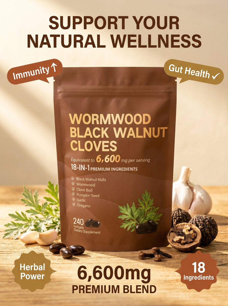 Wormwood Black Walnut Clove 18-1 Softgel's